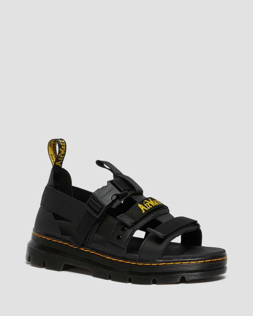 Dr. Martens Pearson Webbing Kadın Sandalet - Sandalet Siyah |VLDZI7290|